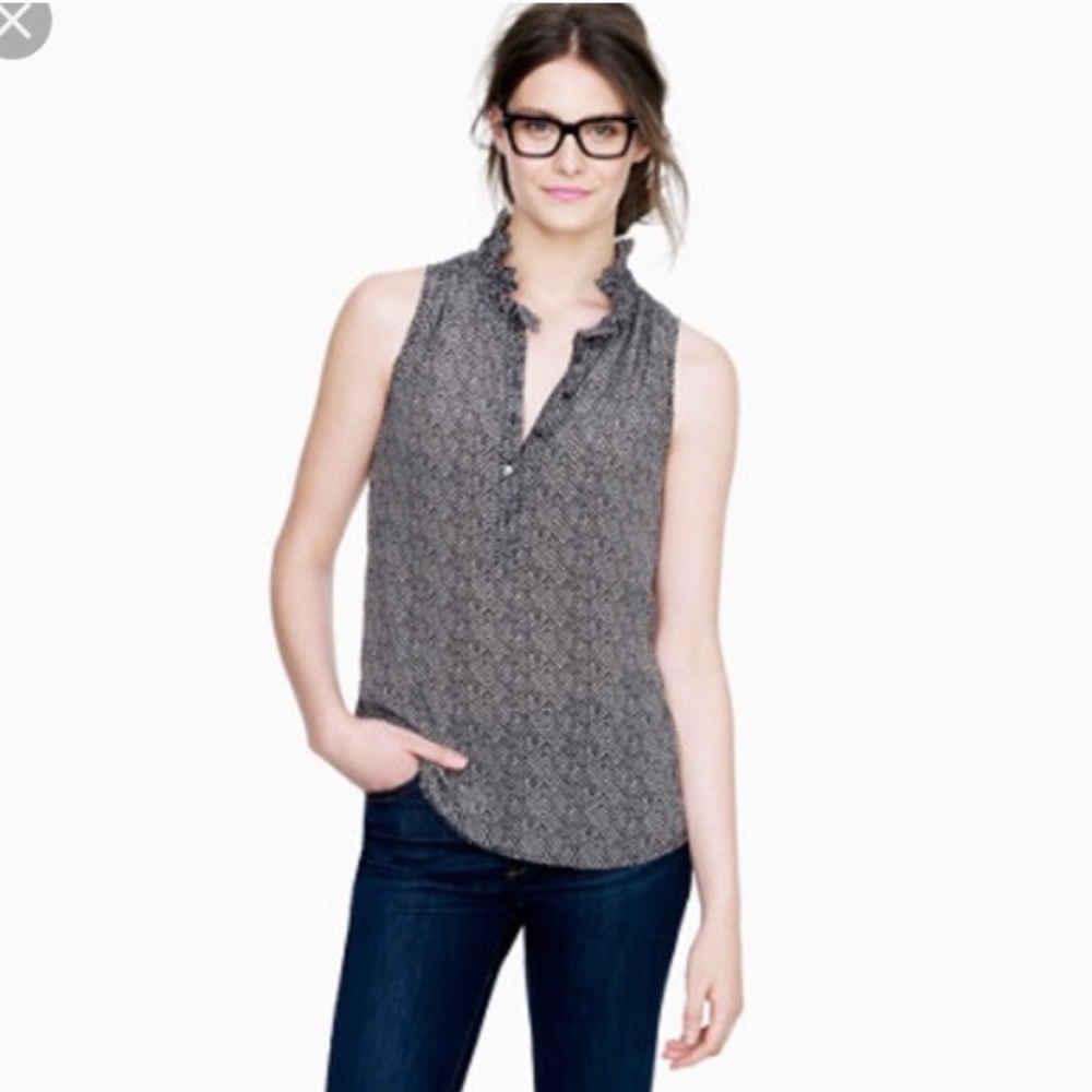 J. Crew Silk Sleeveless Blouse